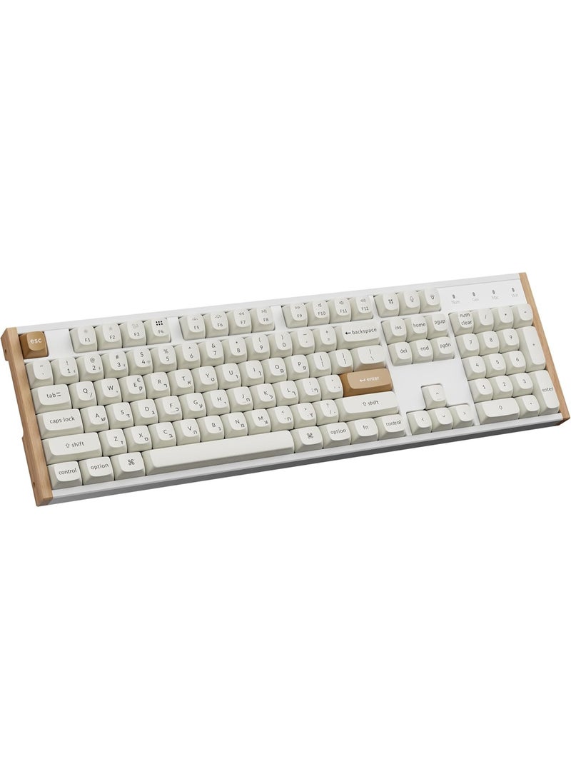 Keychron K10 HE Wireless Magnetic Switch Keyboard Full-Size 100% Layout, Hall-Effect Gateron Double Rail Switches Hot-Swappable 2.4 GHz/Bluetooth 5.2 /USB-C, English & Arabic Layout - Image 3
