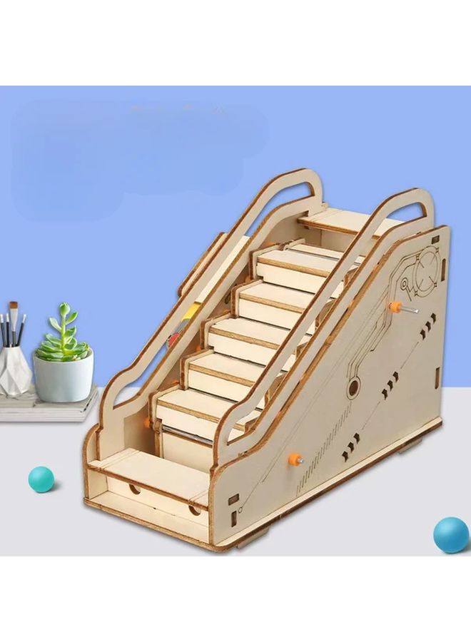 طقم نموذج السلم الكهربائي DIY للتجارب العلمية لعبة تعليمية STEM مجموعة واحدة - Image 5