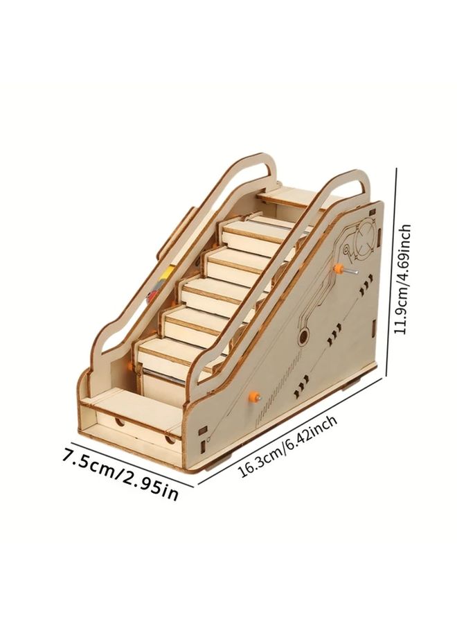 طقم نموذج السلم الكهربائي DIY للتجارب العلمية لعبة تعليمية STEM مجموعة واحدة - Image 2