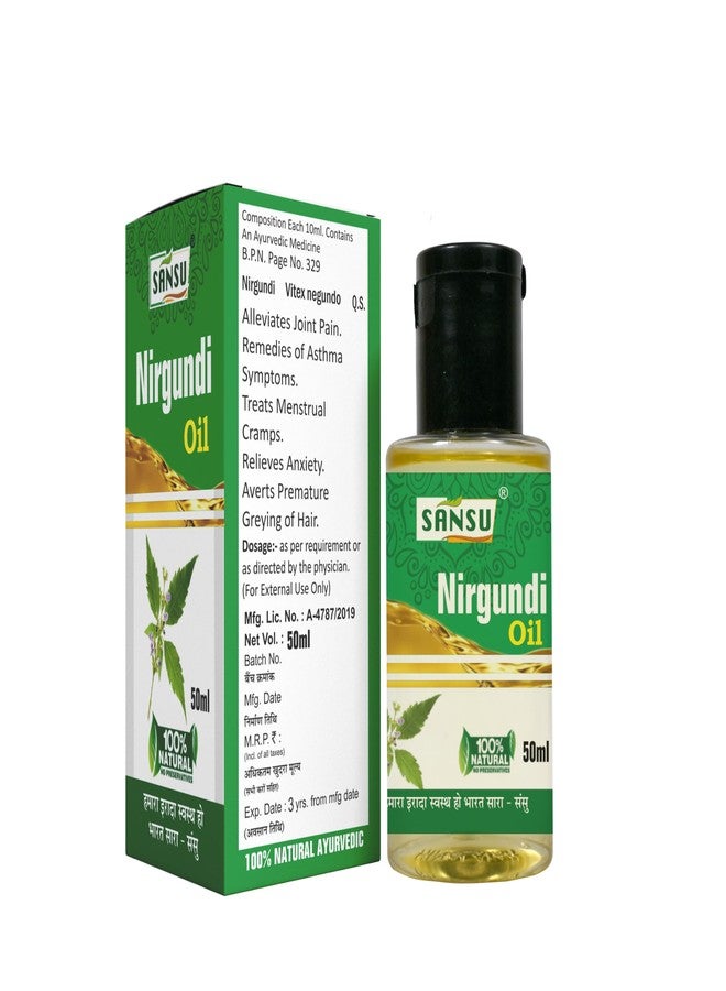 Sansu Nirgundi Oil 50ml, (Pack of 3) - Image 2