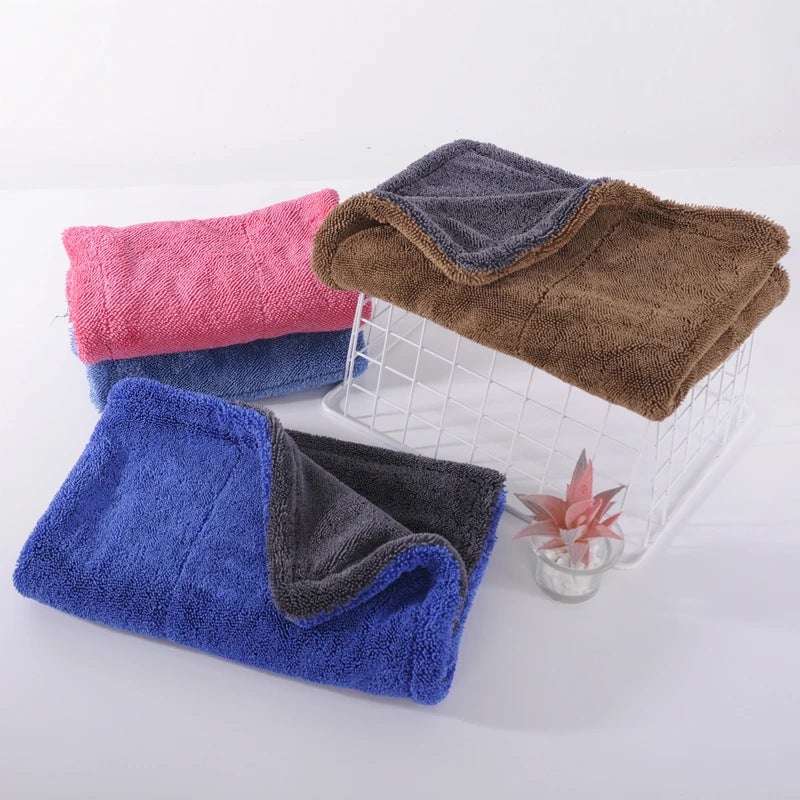 Small Braid Car Towel Double Twisted Cloth 40*40 Braid Cloth Car Washing Cleaning Water Collection Fiber Absorbent Towel - Image 3