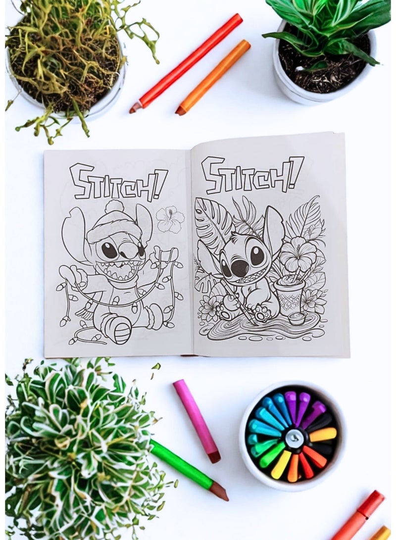 Stitch Coloring Book, Coloring Book for Kids featuring Stitch, Educational Drawing Coloring Book for Boys and Girls, High-Quality Paper Coloring Book for Art Activities, Coloring Book for Focus and Developing Motor Skills, Stationery Supplies including a Creative Coloring Book for Home and School, Entertainment Coloring Book for Hobbies, Coloring Book Gift for Children, Coloring Book for Sketching and Coloring - Image 4