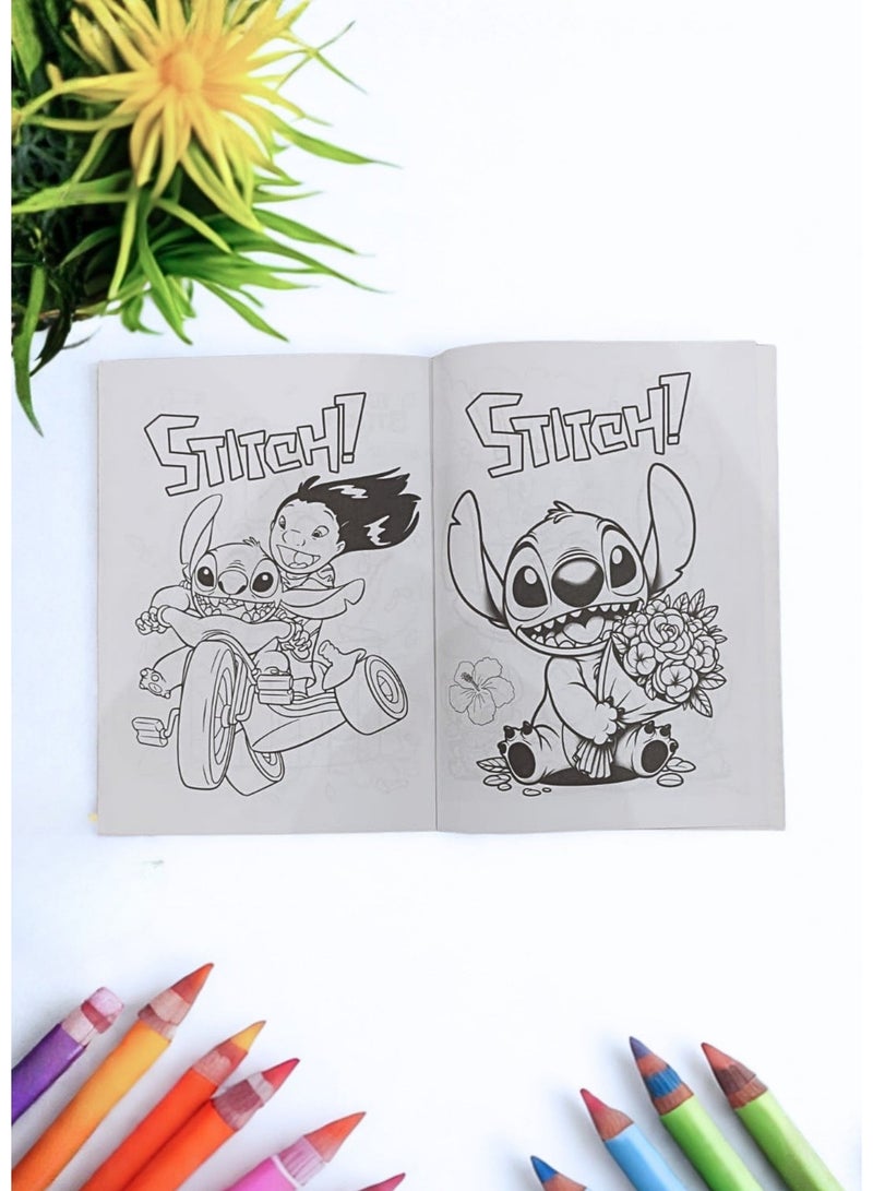 Stitch Coloring Book, Coloring Book for Kids featuring Stitch, Educational Drawing Coloring Book for Boys and Girls, High-Quality Paper Coloring Book for Art Activities, Coloring Book for Focus and Developing Motor Skills, Stationery Supplies including a Creative Coloring Book for Home and School, Entertainment Coloring Book for Hobbies, Coloring Book Gift for Children, Coloring Book for Sketching and Coloring - Image 3