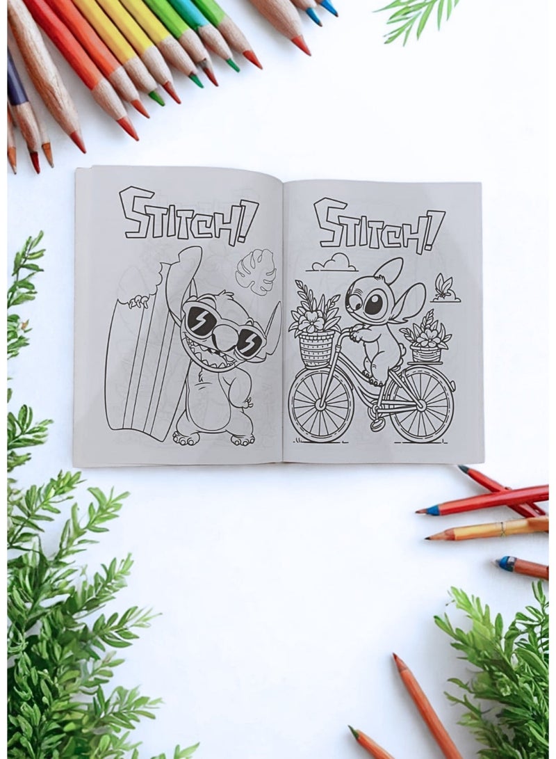Stitch Coloring Book, Coloring Book for Kids featuring Stitch, Educational Drawing Coloring Book for Boys and Girls, High-Quality Paper Coloring Book for Art Activities, Coloring Book for Focus and Developing Motor Skills, Stationery Supplies including a Creative Coloring Book for Home and School, Entertainment Coloring Book for Hobbies, Coloring Book Gift for Children, Coloring Book for Sketching and Coloring - Image 5