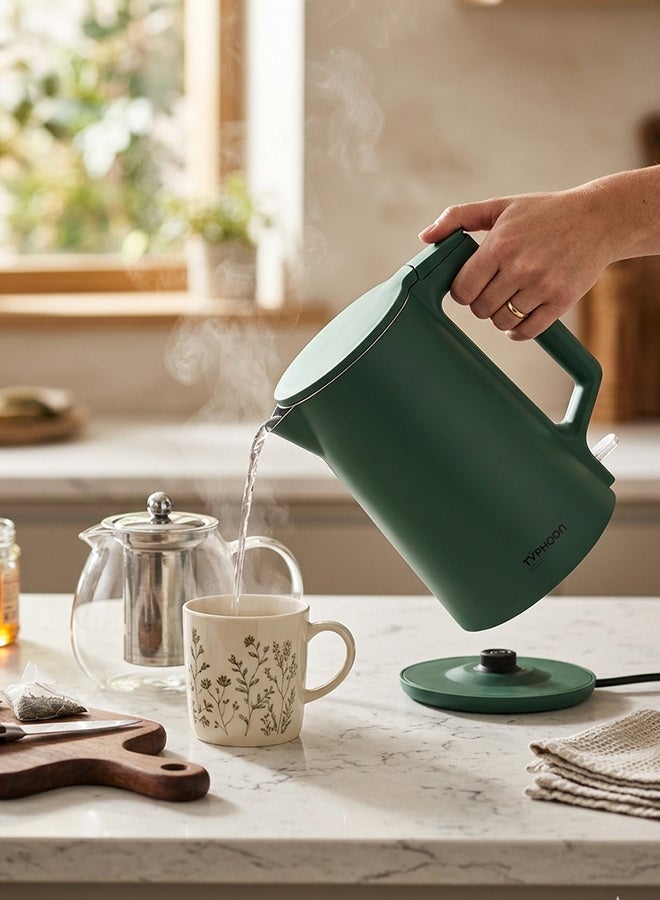 Typhoon Electric Kettle - 2000 Watts - 1.8 Liters - TY-01-009 OV - Olive Green - Image 2
