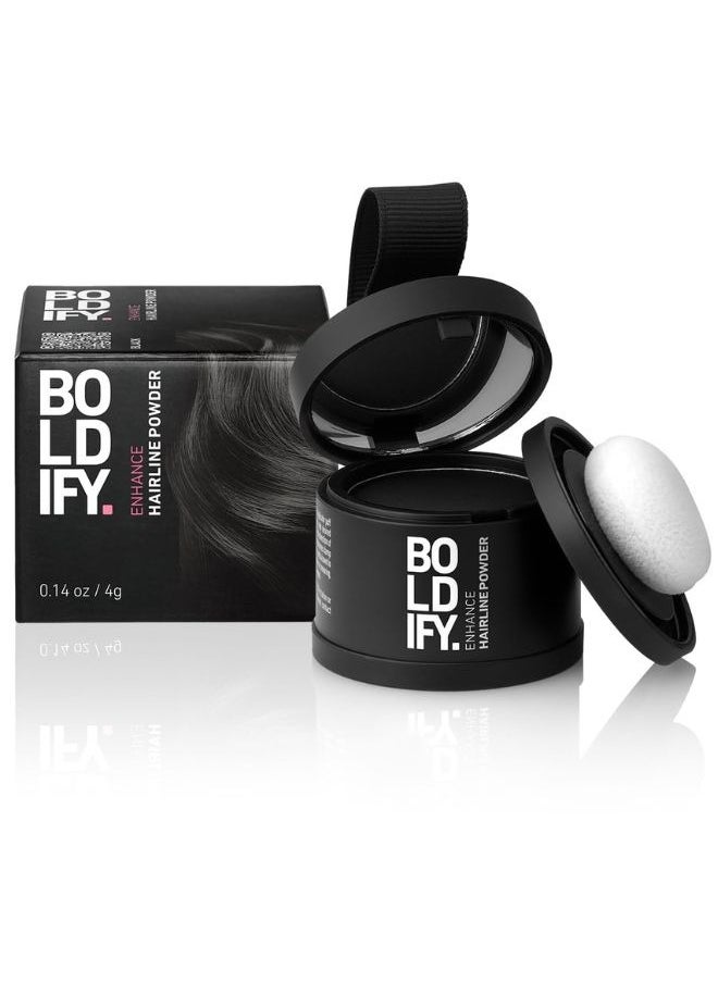 Boldify Hairline Powder Coverage For Root Touchup Black 4g  - Image 1