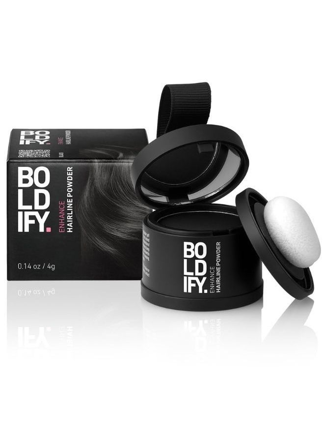 Boldify Hairline Powder Coverage For Root Touchup Black 4g 