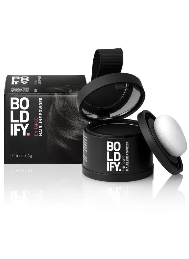 Boldify Hairline Powder Coverage For Root Touchup Black 4g