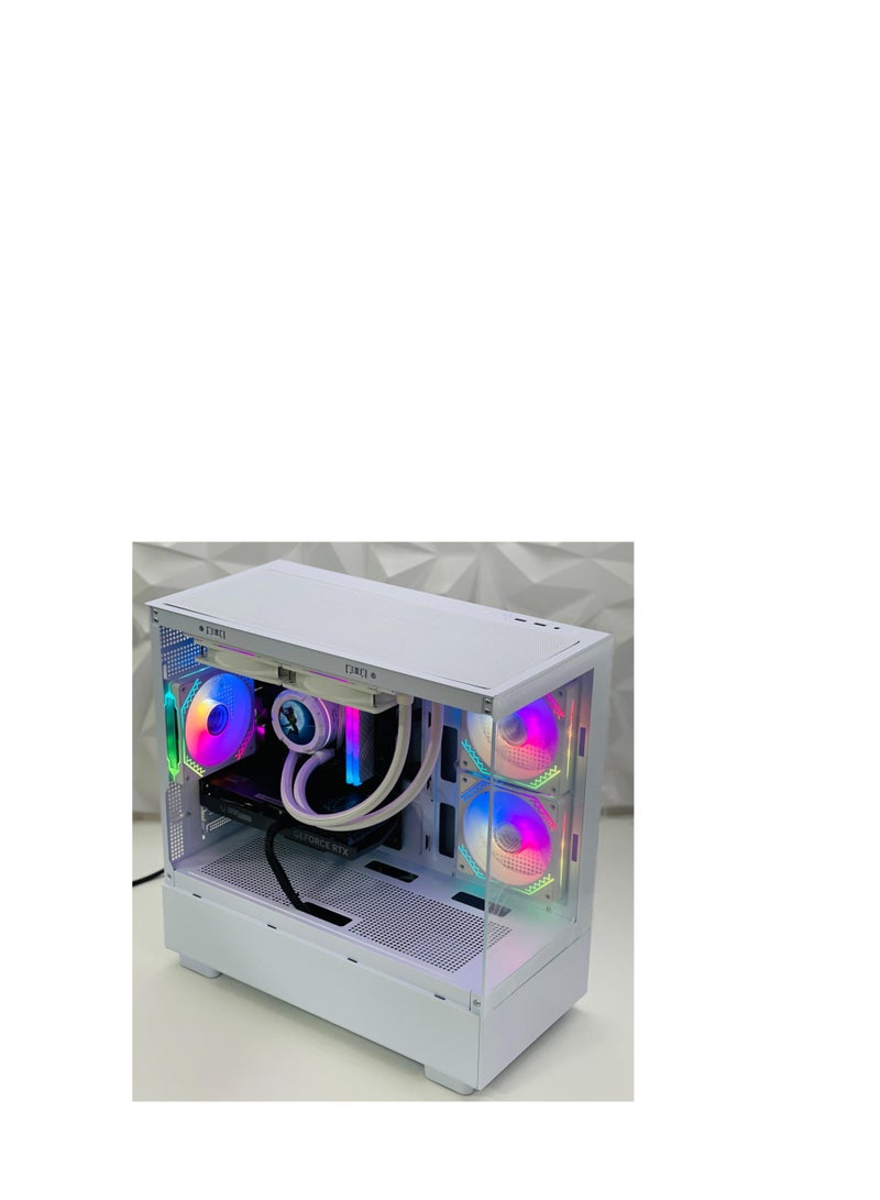 WJCOOLMAN (أبيض) WJ COOLMAN A3 – علبة Mini ITX مع 3 مراوح RGB مثبتة مسبقًا - Image 2