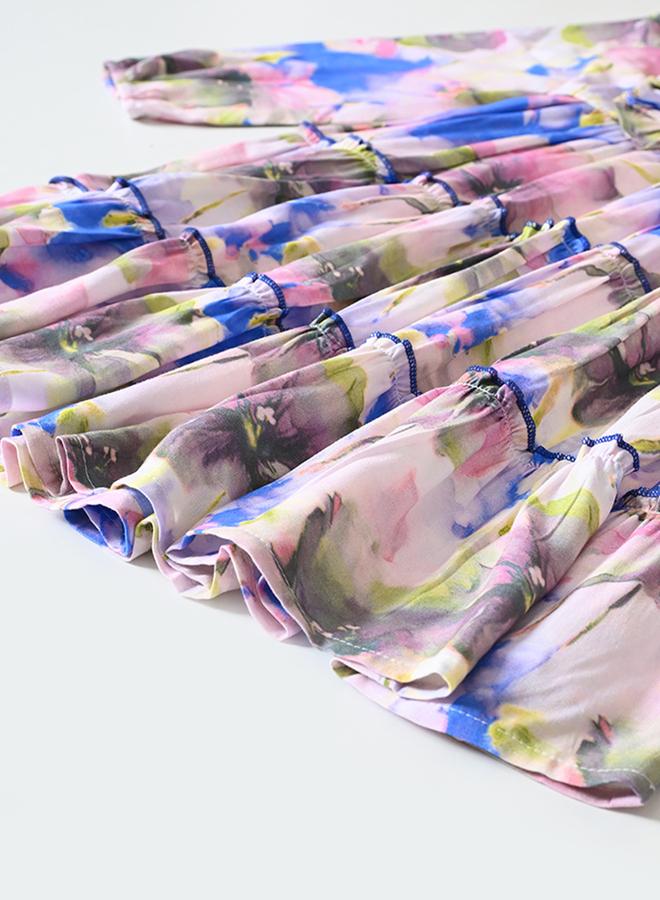 بيلا مودا فستان مكشكش بنقشة الزهور - Image 5