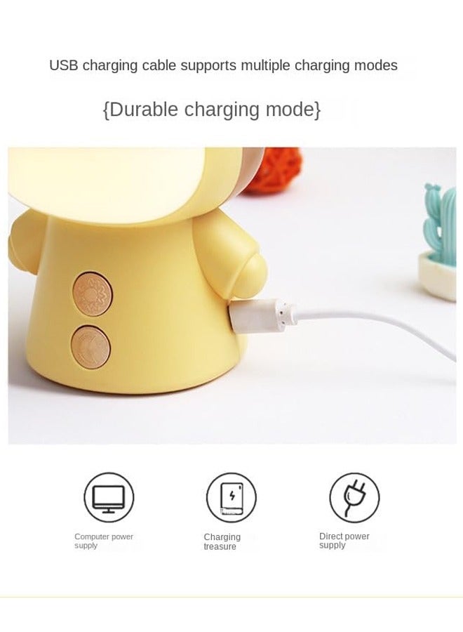 Eye Protection Study Special Cartoon Night Lamp for Kids, Student Dormitory LED Desk Lamp, Rechargeable Model Night Lamp Bedside Lamp for Kids' Room - Image 2