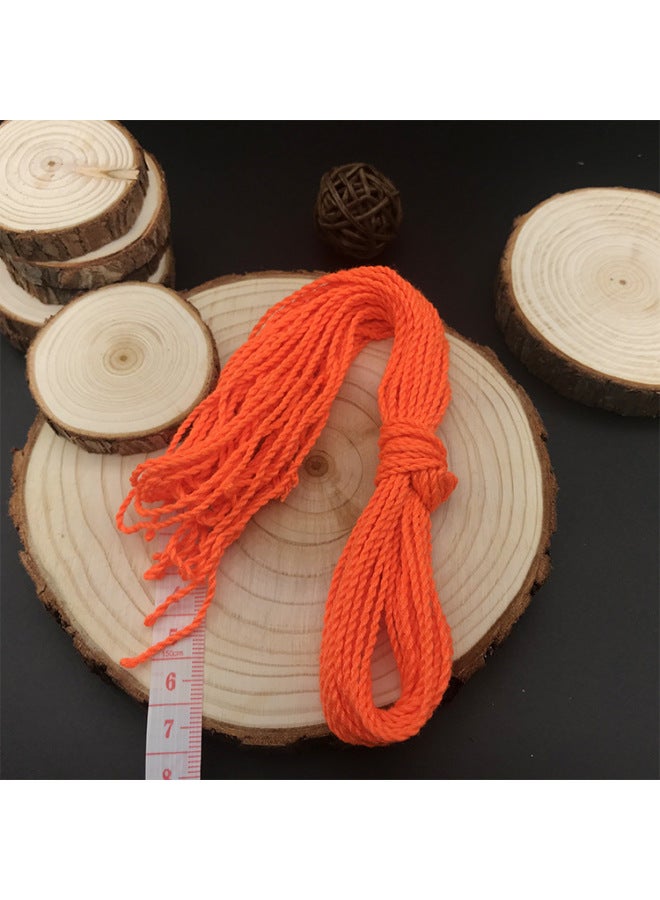 Yo-yo Accessories Rope Three-finger Gloves Yo-yo Kk Bearing Washing Shaft Oil Puller Lubricant Zhongyuanxing-Color:Champagne Color 10 Strands Of Orange 10 Strips 105cm - Image 1