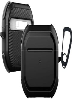 Generic Compatible with Airpods Pro 2nd Generation with Lock, AirPod Pro 2 Case Men Women with Keychain Cool Air Pod Pro 2 Shockproof Protective Case for Air Pod Pro 2nd Gen 2022 (Black) 
