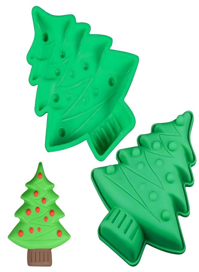 Ysqool Christmas Tree Cake Pan 3D Christmas Tree Silicone Mold Christms Tree Shaped Cake Mold Non Stick Christmas Baking Mold Candy Chocolate Mold for Xmas Holiday Party Supplies - Image 1