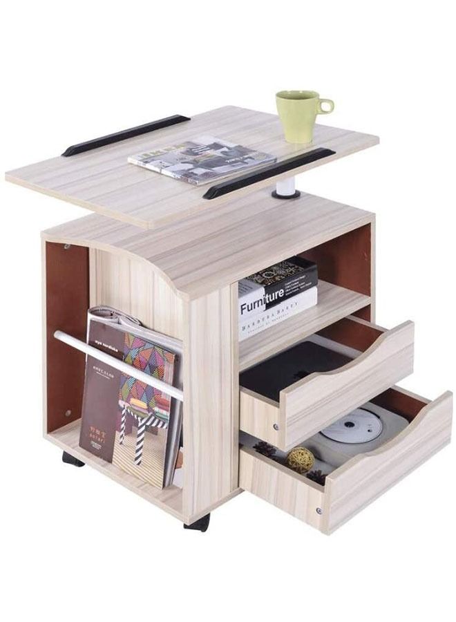 Bedside Table, Multifunctional Bedside Laptop Desk Storage Cabinet, Home Bedroom Bedside Storage Cabinet - Image 1