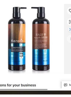 Keratine queen Professional Keratin Smoothing Permanent Straightening Treatment Shampoo Conditioner Set  - Image 2