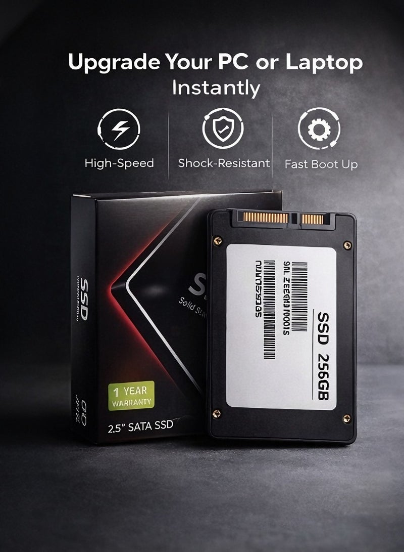 2.5 Inch SATA SSD 256GB Internal Solid State Drive for Windows/Linux Desktop Laptop - Image 4