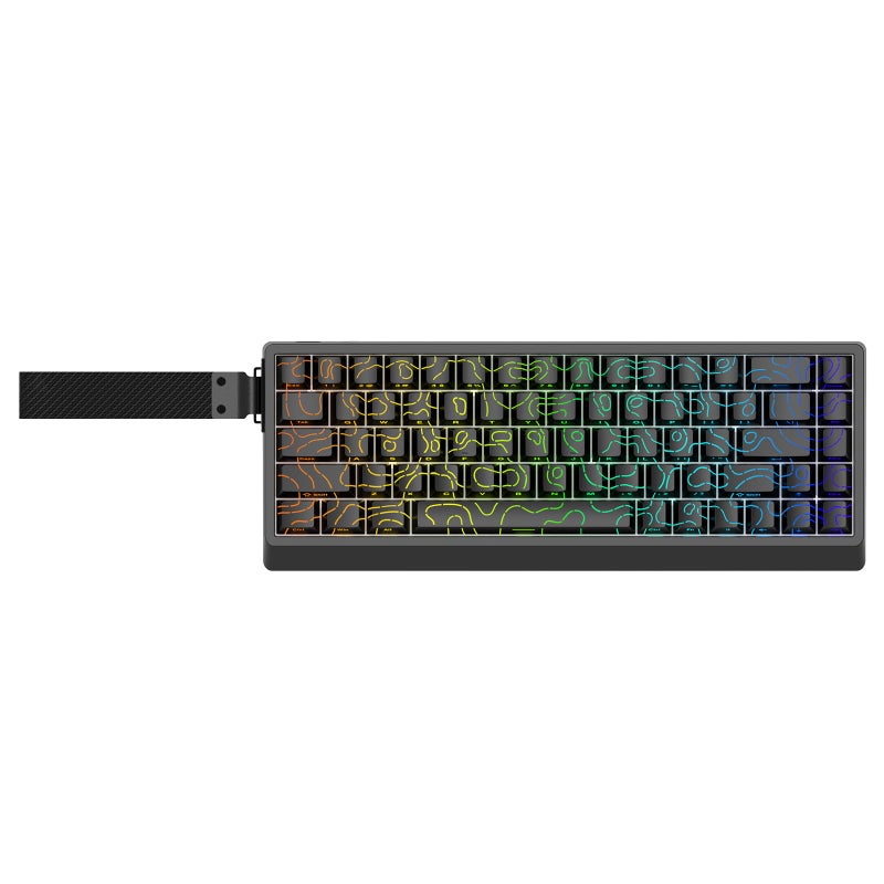 IROK ND68PRO 68 Keys Wired Magnetic Switch Keyboard, 0.001MM RT Accuracy, 8KHZ Polling Rate/Latency As 0.08MS/256KHZ Single Key Scan Rate/ARGBï¼ŒHot Swappable,Gasket Structure Gaming Keyboard(Black) - Image 1