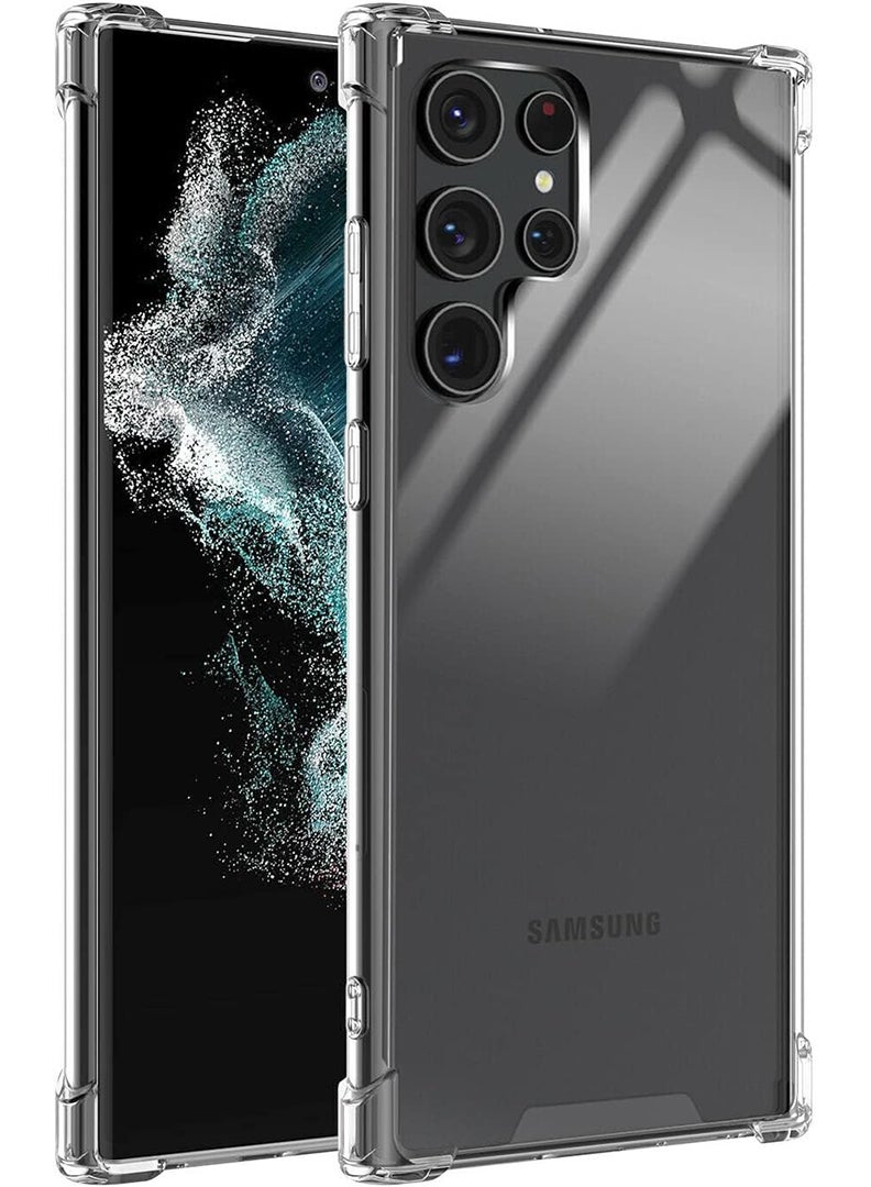 رفع القضية جراب شفاف للغاية لهاتف Samsung Galaxy S22، غطاء خلفي صلب من مادة البولي كربونات ممتص للصدمات مع زوايا معززة وحواف ناعمة، جراب واقٍ شفاف من مادة TPU - Image 1