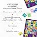Petit Collage Whos That Monster Magnetic Travel Game OnTheGo Tin Game for Kids Ages 4 Portable ScreenFree Playset with 25 Magnetic Pieces 2 Game Boards Perfect Halloween Activity - Image 4
