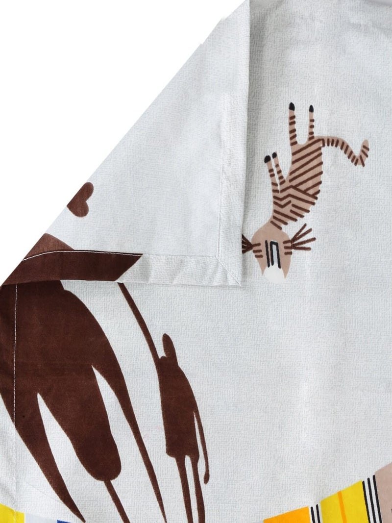 Blenzza Deco™ 180TC Glace Cotton Kids Room Single Flat Printed Bed Sheet with 1 Pillow Cover (60*90Inch) (Rocket) - Image 4