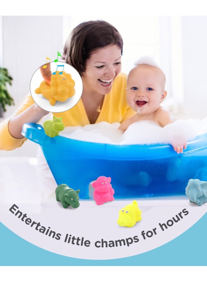 PlayNation Play Nation Bath In Style Squeeze Toy Set Jungle Animals - 6 Pieces - Image 3