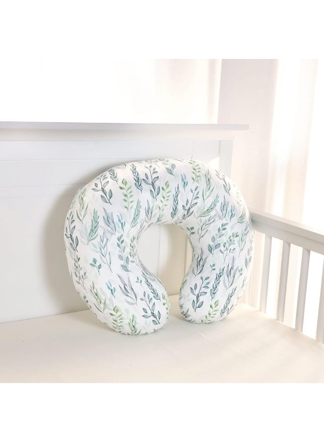 DILIMI غطاء وسادة الرضاعة DILIMI قابل للتمدد وقابل للإزالة لوسائد الرضاعة، غطاء فائق النعومة ومريح للبنات والأولاد، ورقة خضراء - Image 5