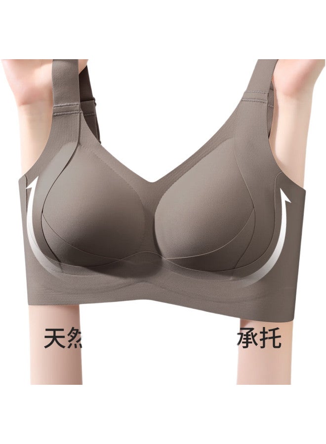 GRACEWELL Seamless Double Lift Bra For Women, Large Bust Minimizer, Push-Up, Side Support, Anti-Sagging, Wireless, Soft Sports Bra - Image 2