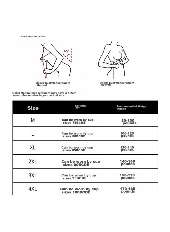 GRACEWELL Tingmei Seamless Double Lift Bra For Women, Large Bust Minimizer, Push-up, Side Support, Anti-sagging, Wireless, Soft Sports Bra - Image 2