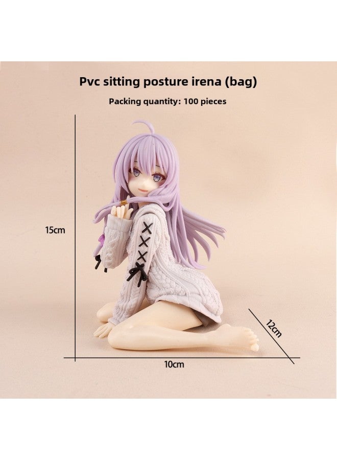 Women's Figure Collection Of Fulian Aniya Irena Sonia Nana Yukino Hatsune Conner Camu Y-Color:33 Sitting Irena (bag)  - Image 1