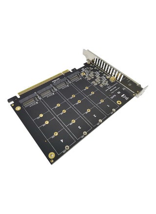 M.2 NVME to PCI-E X16 Adapter Card Expansion Card with Four M.2 M-Key Interfaces Support 2230/2242/2260/2280 M.2 SSD - pzsku/Z61CA4A918AFCDF6C0CDBZ/45/_/1680249647/4c648ea6-1b42-4d1d-8ffc-740f13137897