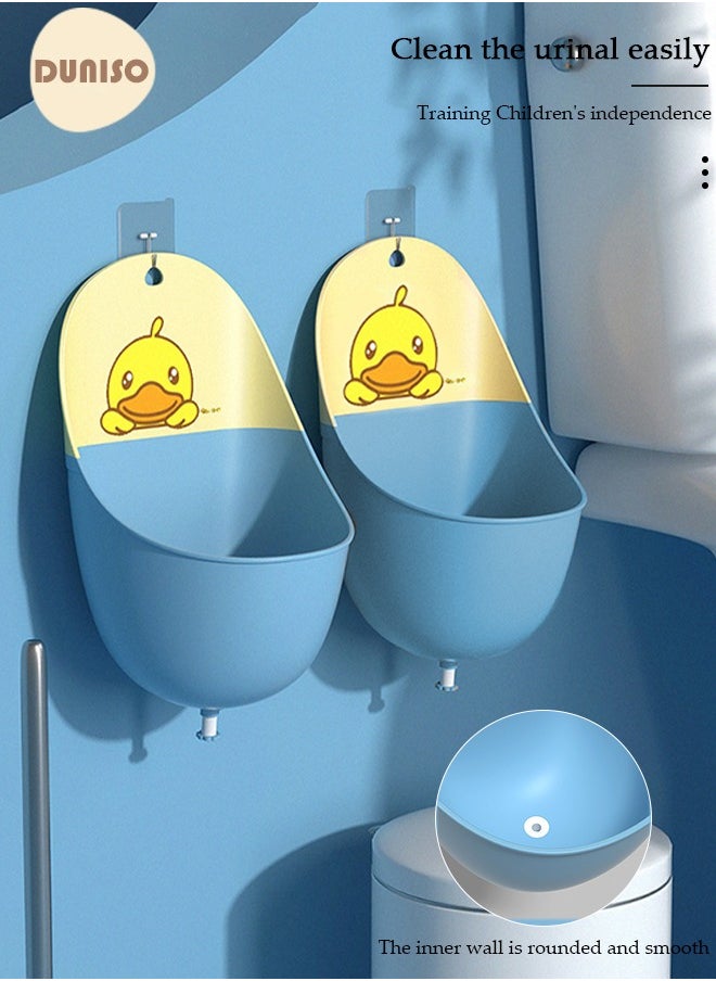 DUNISO - Wall Mounted Baby Training Urinal, Portable Potty for Boys Urinal Potty Pee Training Tool for Boy Pee Guard for Indoor Outdoor Bedroom Bathroom - Image 1