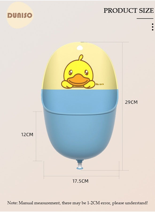 DUNISO - Wall Mounted Baby Training Urinal, Portable Potty for Boys Urinal Potty Pee Training Tool for Boy Pee Guard for Indoor Outdoor Bedroom Bathroom - Image 1