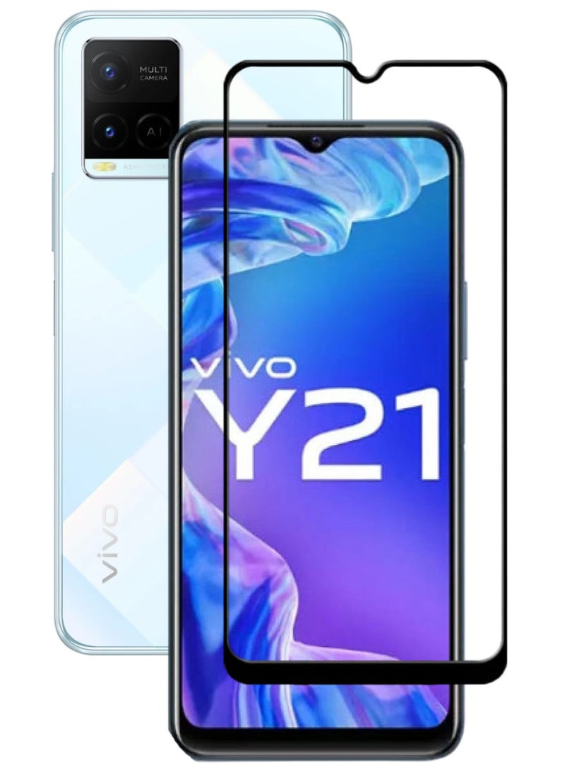 ACLIX Antistatic ESD Dustproof Premium Quality High Definition Tempered Glass Screen Protector Designed For vivo Y21 - Image 1