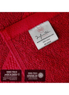 Infinitee Xclusives Infinitee Xclusives [12 Pack] Premium Red Wash Cloths and Face Towels, 13 x 13 Inches (33 x 33cm) 100% Cotton, Soft and Absorbent Washcloths Set - Perfect for Bathroom, Gym, and Spa  - Image 5