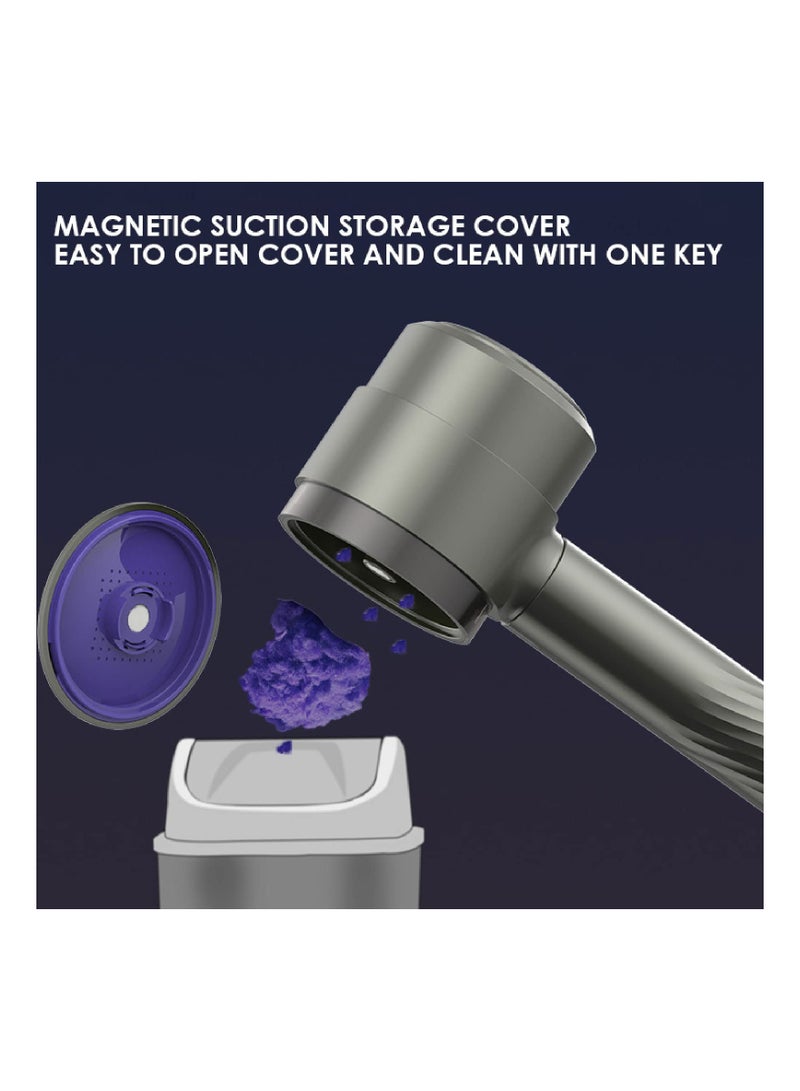 SOLARAE Fabric Shaver and Electric Lint Remover,Sweater Defuzzer Lints Fuzzs Pills Pilling Trimmer, USB Rechargeable Clothes Shaver with 6-Leaf Blade Magnetic Bin Cover - Image 4