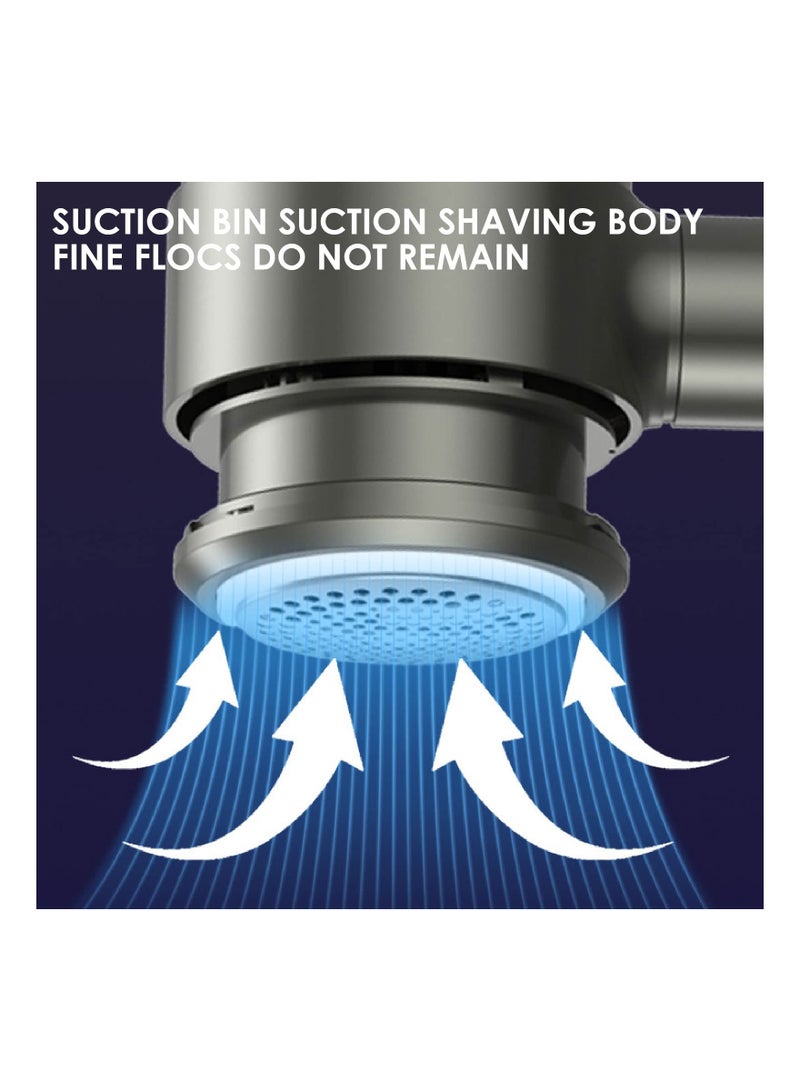 SOLARAE Fabric Shaver and Electric Lint Remover,Sweater Defuzzer Lints Fuzzs Pills Pilling Trimmer, USB Rechargeable Clothes Shaver with 6-Leaf Blade Magnetic Bin Cover - Image 3