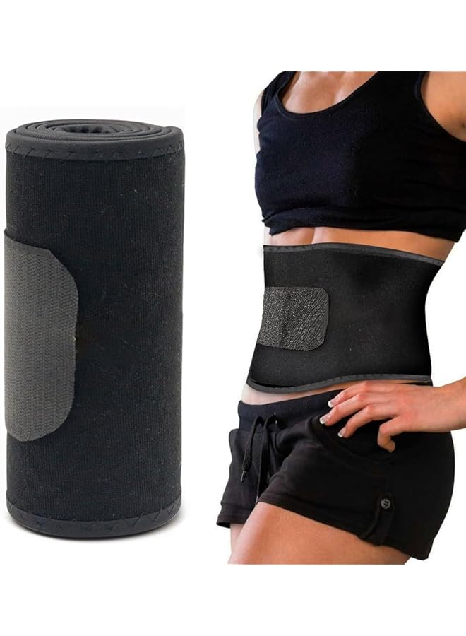 S-TOP Sweat Waist Trimmer for Women, Premium Sweat Enhancing Fitness Band, Waist Trainer Belt Back Brace Cincher Body Shaper Sports Band for Fitness Workout - Image 1
