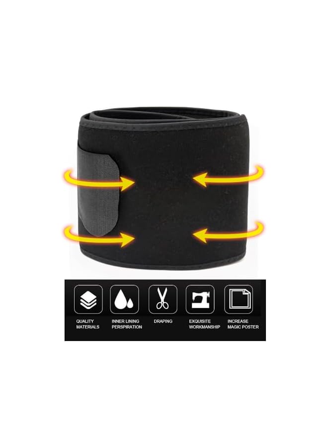 S-TOP Sweat Waist Trimmer for Women, Premium Sweat Enhancing Fitness Band, Waist Trainer Belt Back Brace Cincher Body Shaper Sports Band for Fitness Workout - Image 3