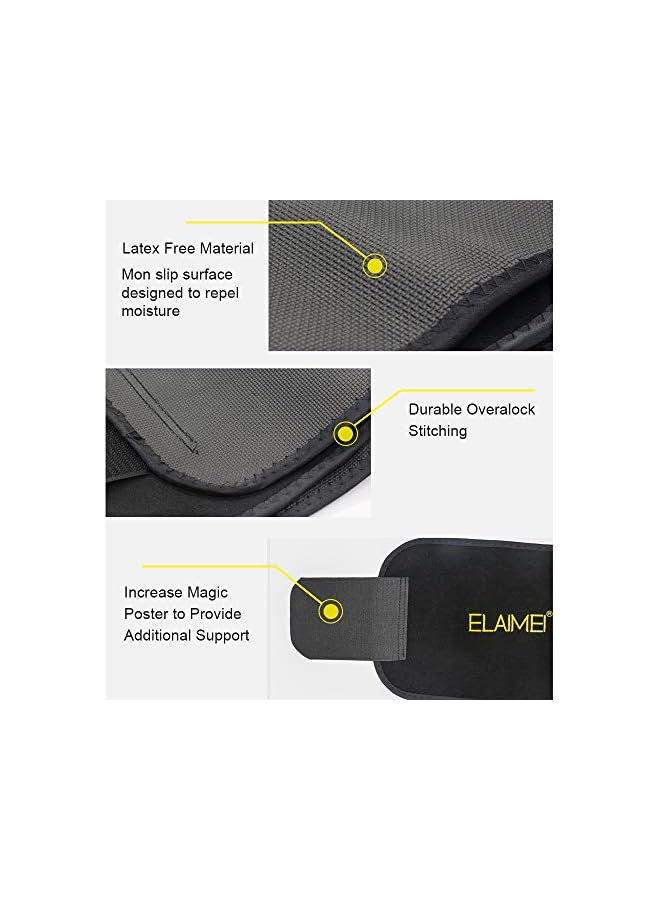 S-TOP Sweat Waist Trimmer for Women, Premium Sweat Enhancing Fitness Band, Waist Trainer Belt Back Brace Cincher Body Shaper Sports Band for Fitness Workout - Image 4