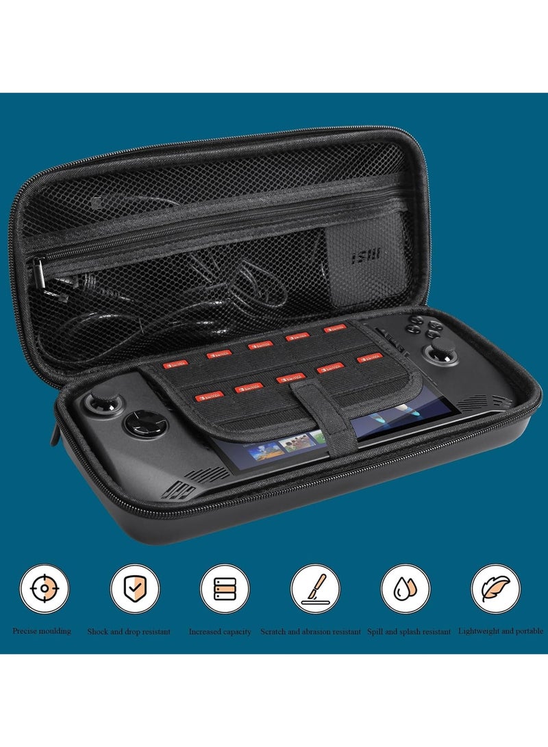 Carrying Case for MSI Claw, Travel Organizer Compatible with MSI Claw A1M 7 2024, EVA Hard Shell Carrying Case with Built-in Mesh Pocket - Image 3