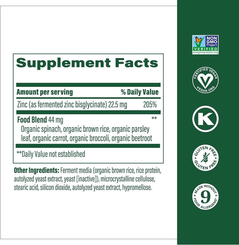 Megafood Zinc, 60 Tablets - Image 2