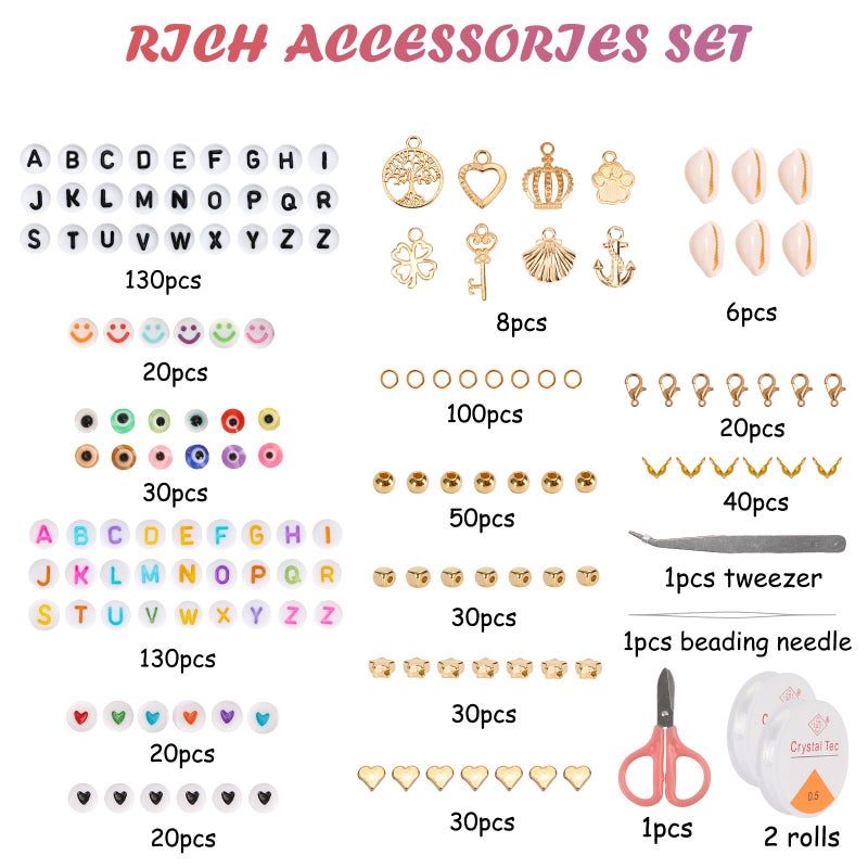 QUEFE 62000pcs 120 Colors Glass Seed Beads for Jewelry Making, 2mm Mini Beads with Accessories Friendship Bracelet Kit Charms and Pendants Kit for Bracelets Rings Necklaces Making, DIY, Gift, Craft - Image 2