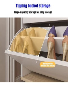 NKX Wooden Large Capacity Storage Shoe Cabinet Rack  - Image 4