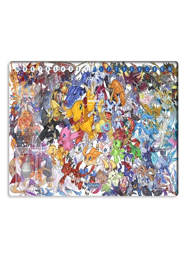 Mlikemat New Mlikemat Playmat Digimon DTCG Mat Adventure Duel TCG CCG OCG Trading Card Game Mat with Zones + Free Bag (ZD002-838-SM) - Image 1