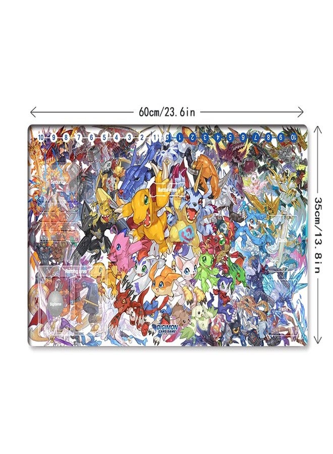 Mlikemat New Mlikemat Playmat Digimon DTCG Mat Adventure Duel TCG CCG OCG Trading Card Game Mat with Zones + Free Bag (ZD002-838-SM) - Image 5