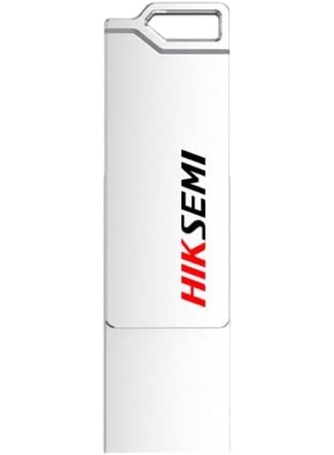 HIKSEMI HIKSEMI 64GB USB 3.2 Dual Drive Type-A/Type-C Upto 150MB/s Silver -SYNC | HS-USB-E327C 64G U3 Silver | - Image 2