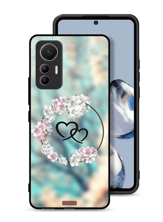 Tolwak Xiaomi 12 Lite Protective Case Cover Hearts In Ring Art - Image 1