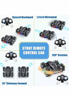 Y&D Stunt car Remote Control Car, Car Toy Double Sided 360° Rotation and Driftn All Terrain with Headlights Cars Toys Gifts  - Image 3