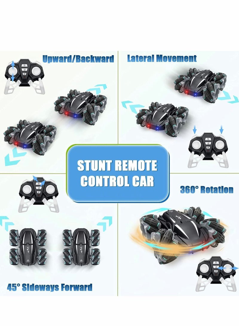 Y&D Stunt car Remote Control Car, Car Toy Double Sided 360° Rotation and Driftn All Terrain with Headlights Cars Toys Gifts - Image 3